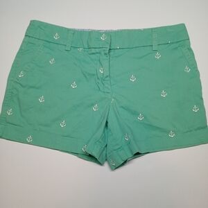 Cambridge Dry Goods Anchor Print Shorts Women’s Size 2